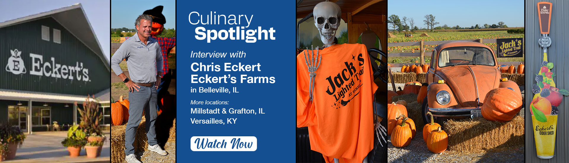 Culinary Spotlight - Interview with Chris Eckert of Eckert's Farms in Belleville, IL - Watch Now!