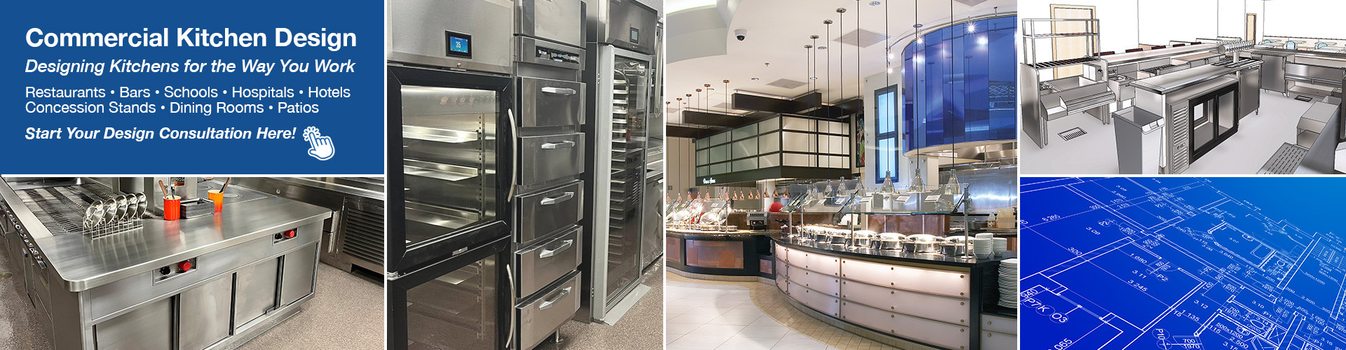 Ford Commercial Kitchen Design - Designing Kitchens for the Way You Work - Contact Us Today!