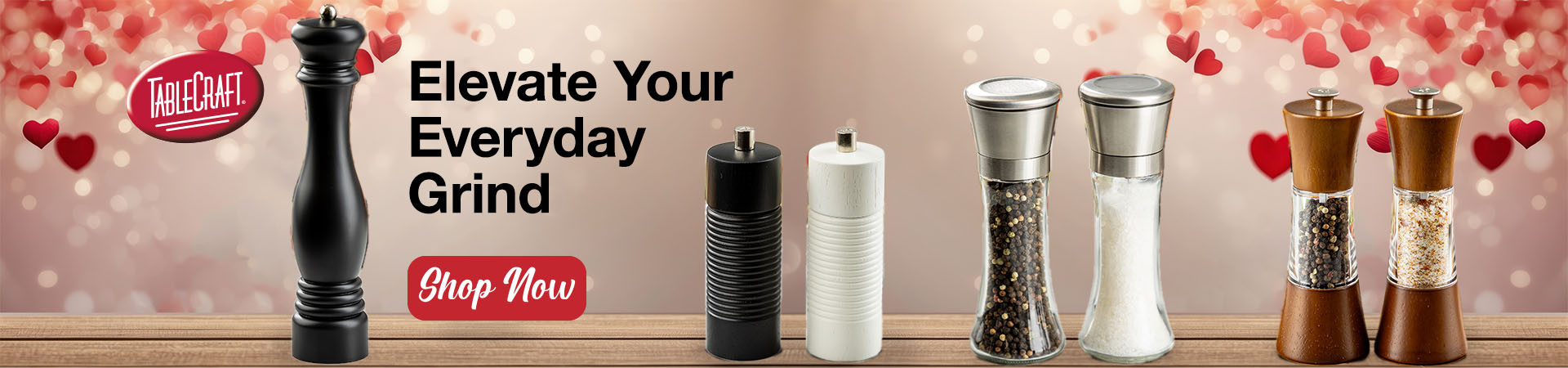 Elevate your everyday grind with these new Tablecraft Salt & Pepper Mills - Shop Now!