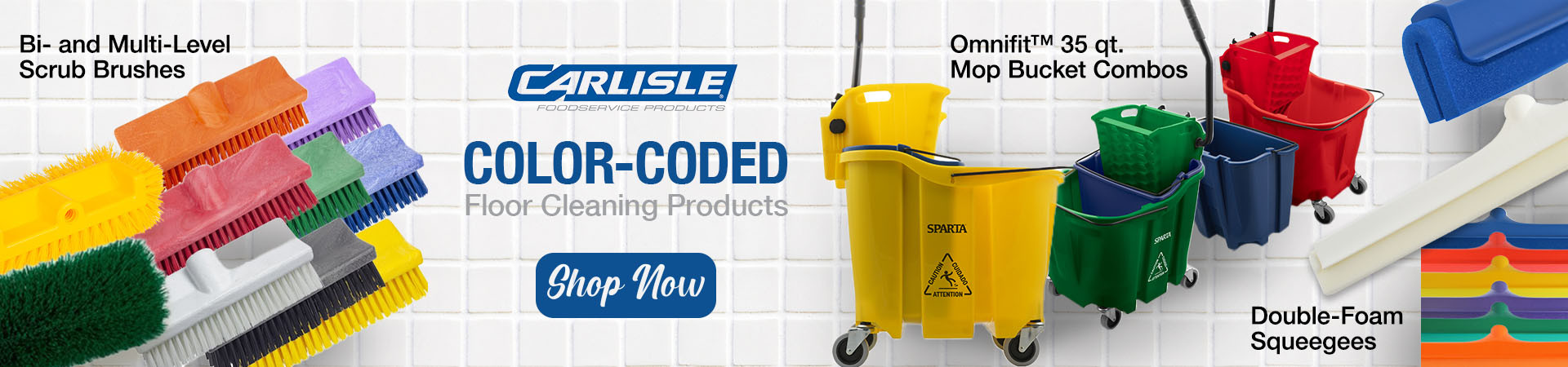 Carlisle Color-Coded Floor Care - Shop Now!
