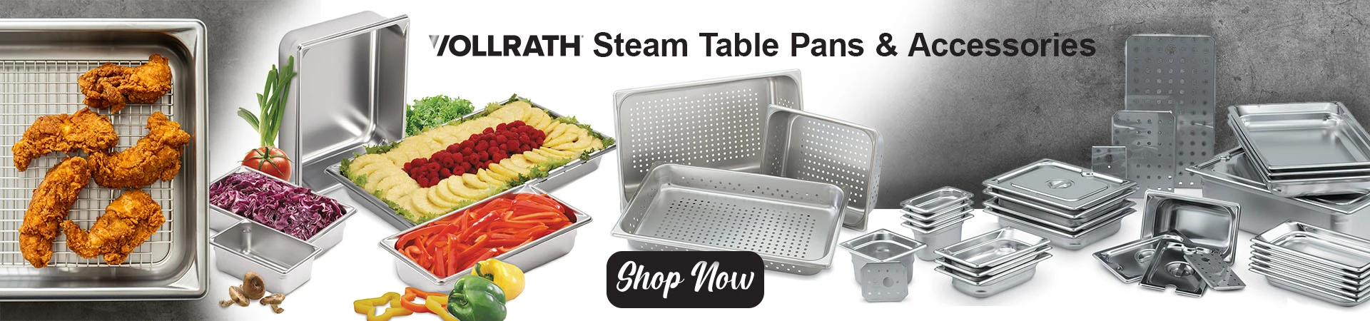 Vollrath Steam Table Pans & Accessories - Shop Now!