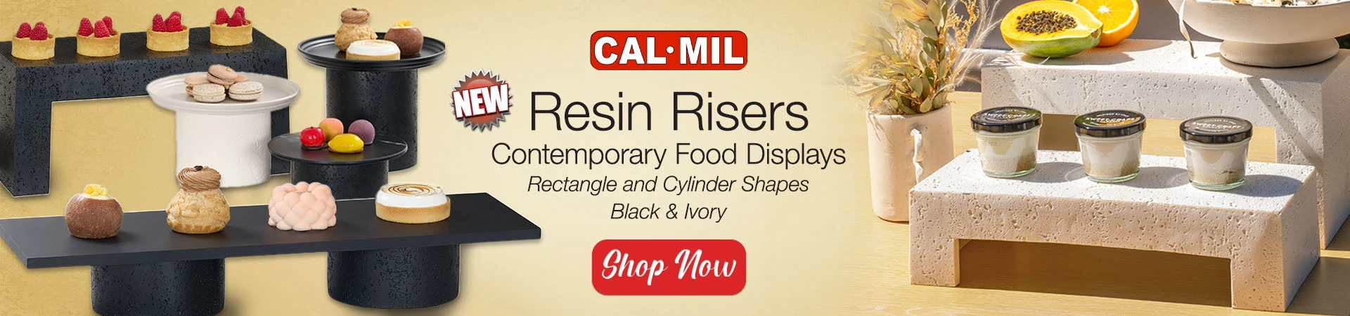 Shop the New Cal-Mil Resin Risers!