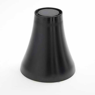 American Metalcraft LFTB67 Lift Collection 7-1/8"H Round Pedestal, Melamine, Black