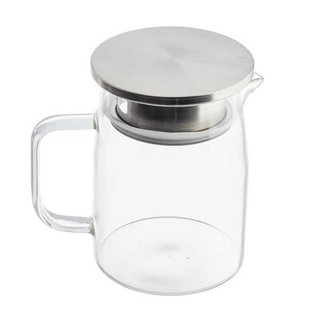 Tablecraft 12900 17 oz. Glass Pitcher w/Stainless Steel Dispensing Lid