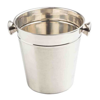 Tablecraft 12930 4-1/2 Qt. Wine Bucket w/ Knob Handles, SS
