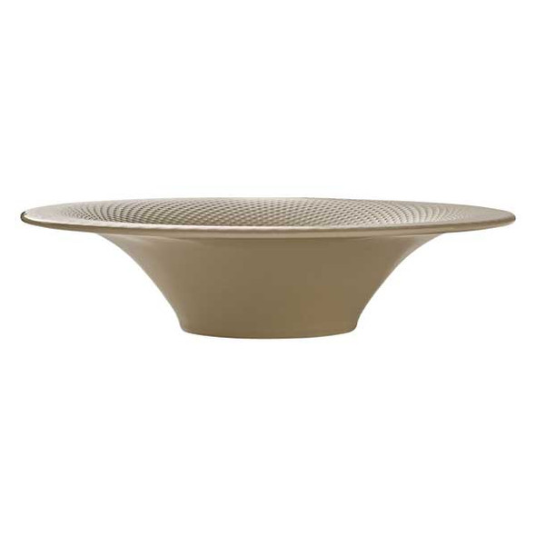 Libbey 802132741000203 Pin 13-1/2 oz. Deep Coupe Plate, Almond