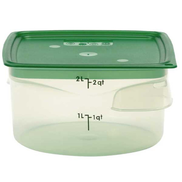 Cambro 2RFSPROPP FreshPro CamRounds 2 Qt. Food Storage Container - 6/Case