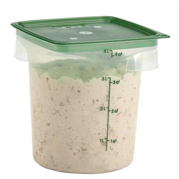 Cambro 4RFSPROPP FreshPro CamRounds 4 Qt. Food Storage Container - 6/Case