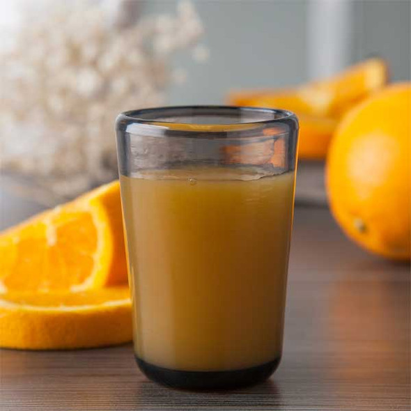 Carlisle MIN544118 Mingle 6 oz. Juice Glass, Plastic, Smoke Gray - 12/Case