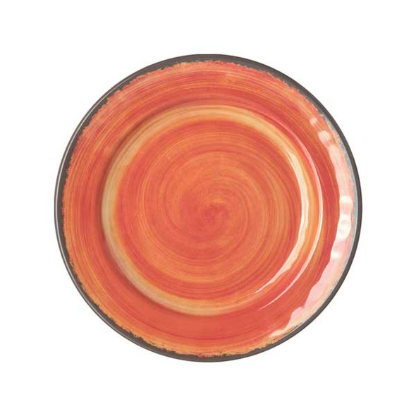 Carlisle 5400752 Mingle 7" Bread & Butter Plate, Melamine, Fireball - 12/Case
