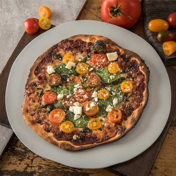 Carlisle 5310523 Ridge 11" Freeform Plate, Melamine, Cement - 12/Case