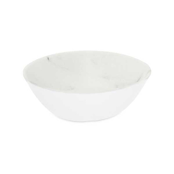 Carlisle 5310937 Ridge 52 oz. Freeform Bowl, Melamine, Marble - 12/Case