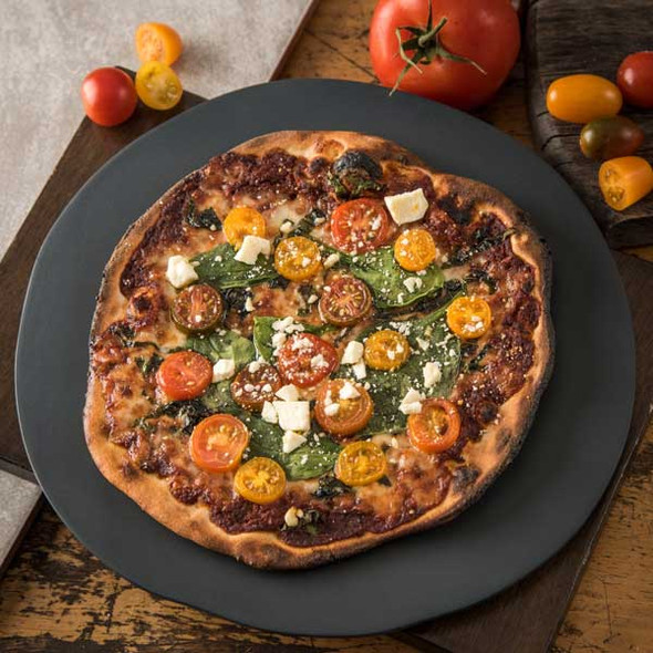 Carlisle 5310538 Ridge 11" Freeform Plate, Melamine, Slate - 12/Case