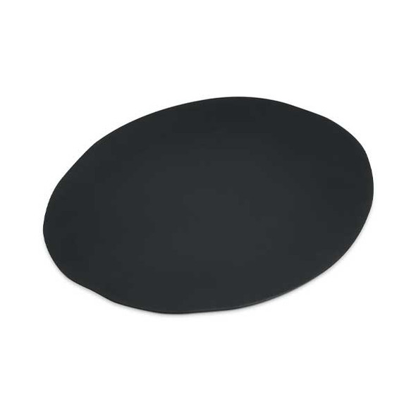 Carlisle 5310538 Ridge 11" Freeform Plate, Melamine, Slate - 12/Case