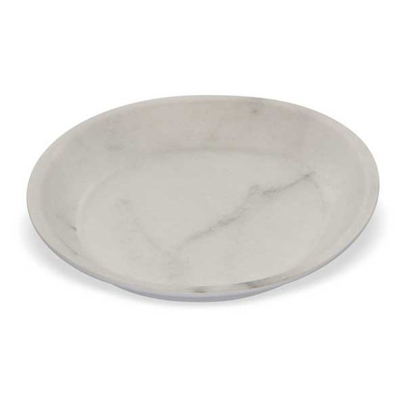 Carlisle 5310137 Ridge 10" Coupe Plate, Melamine, Marble - 12/Case