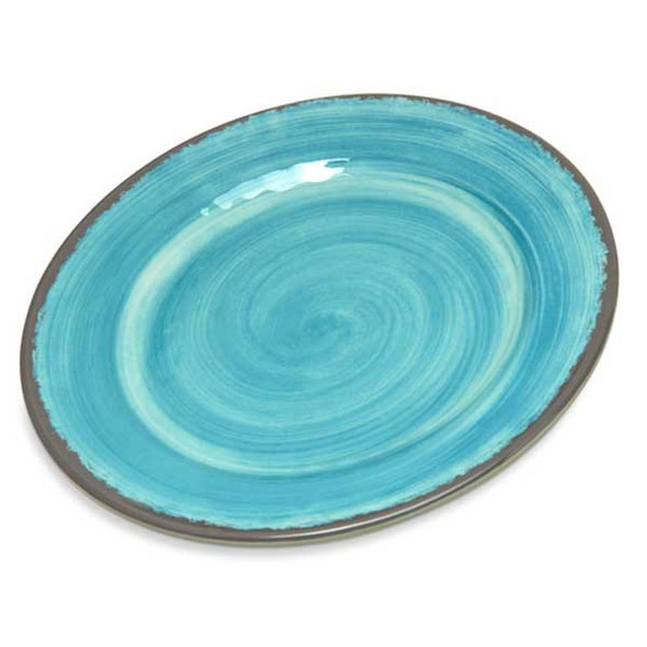 Carlisle 5400715 Mingle 7" Bread & Butter Plate, Melamine, Aqua - 12/Case