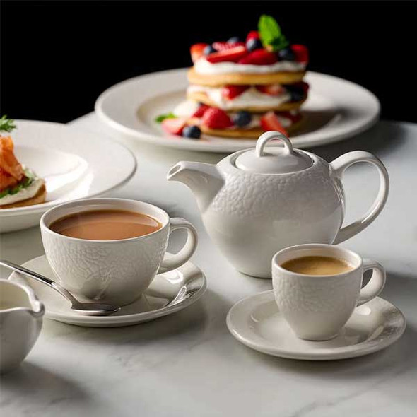 Churchill WHVINSS 1 Viana 5.04" Saucer, White - 12/Case