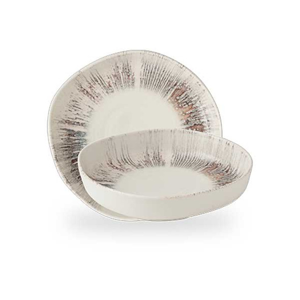 Churchill ILYPWOB21 Inked Lyra 9" Organic, Walled Bowl, Pink - 6/Case