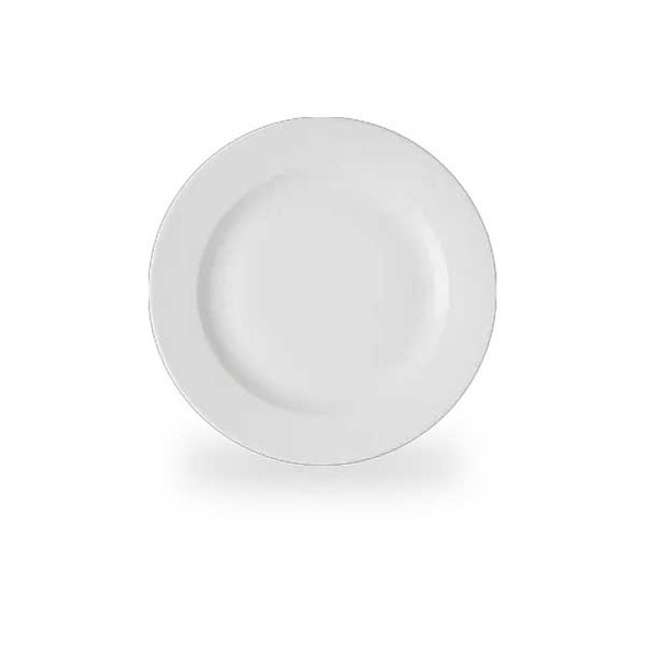Churchill WHVINF8 1 Viana 8.27" Footed Plate, White - 12/Case