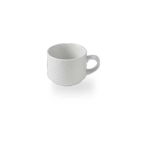 Churchill WHVINSC81 Viana 8 oz. Stacking Cup, White - 12/Case