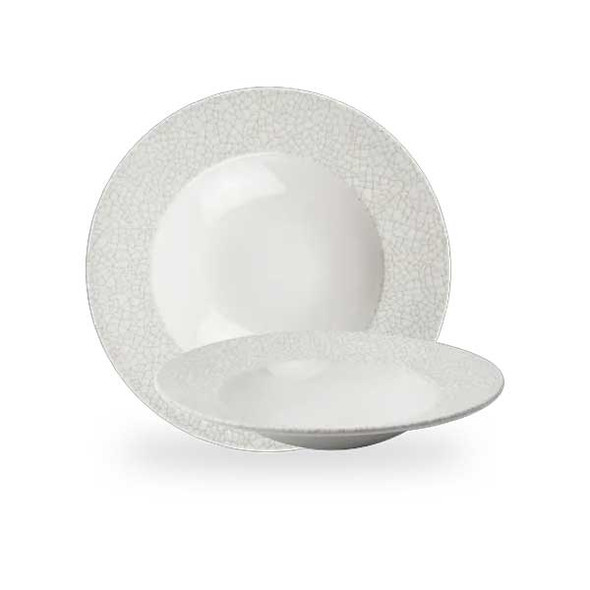 Churchill CGVIVWBM1 Viana 10 oz. Wide Rim Bowl, Ceramic, Charcoal Grey - 12/Case