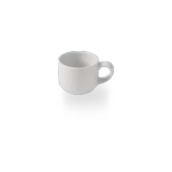 Churchill WHVINSC31 Viana 3 oz. Stacking Cup, White - 12/Case