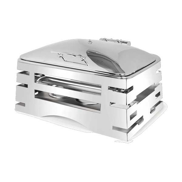 Eastern Tabletop REVO 17"x 16"D x 7" All-In-One Square Chafer Stand, SS