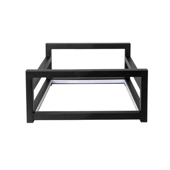 Eastern 835LB Lighted Levels 6"H Short Square LED Lit Riser Stand, Black, SS
