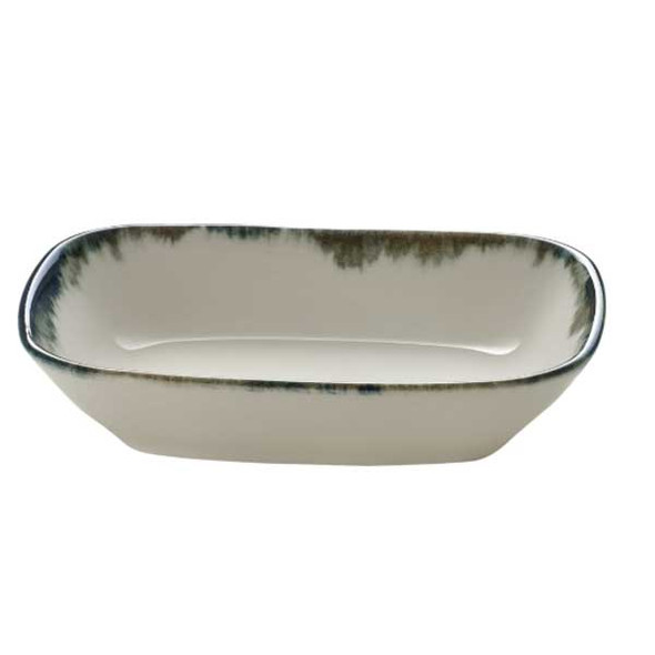 Libbey 803581541000301 Mirage 7.8 oz. Rectangular Bowl, Blue & Black - 6/Case