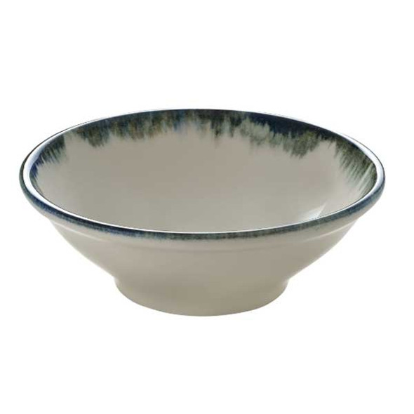 Libbey 803571641000301 Mirage 15.2 oz. Round Bowl, Blue & Black - 6/Case