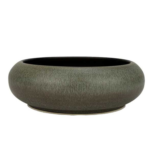 Arc Cardinal FP865 Klay Lava 48 oz. Bowl, Stoneware, Green - 6/Case