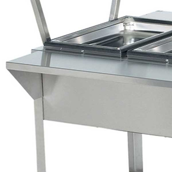 Vollrath 38094 ServeWell 61-1/4" Customer Side Plate Rest, SS