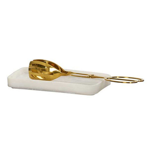 Cal-Mil 23861-126 Resin Spoon Holder, White Cloud