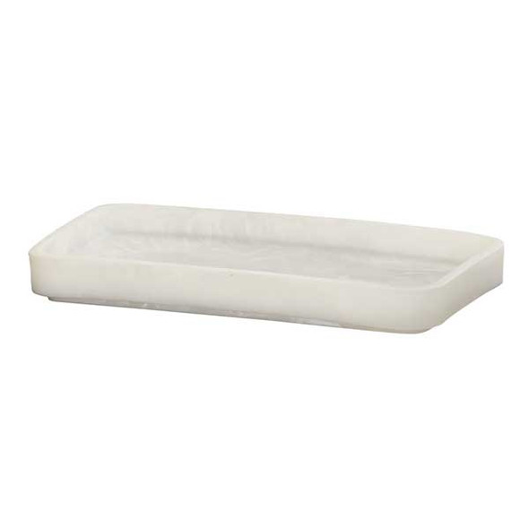 Cal-Mil 23861-126 Resin Spoon Holder, White Cloud