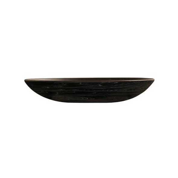 Cal-Mil 23740-14-124 Resin 14" Round, Coupe Bowl, Black Marble 