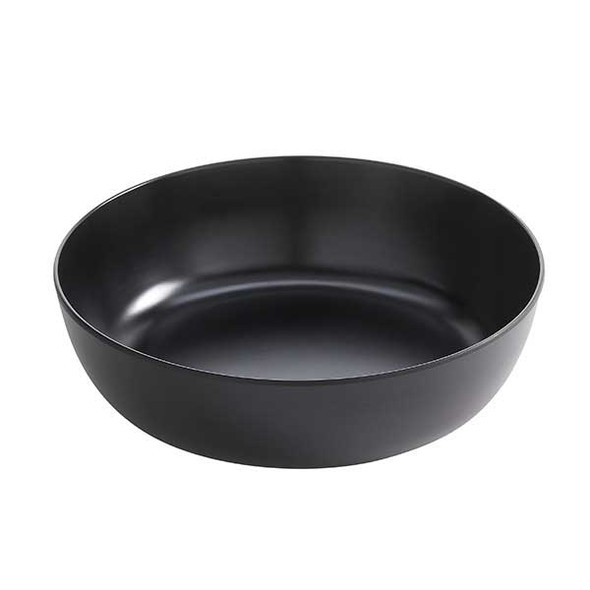 American Metalcraft AB104BK Ani Collection 104 oz. Round Serving Bowl, Black, Melamine