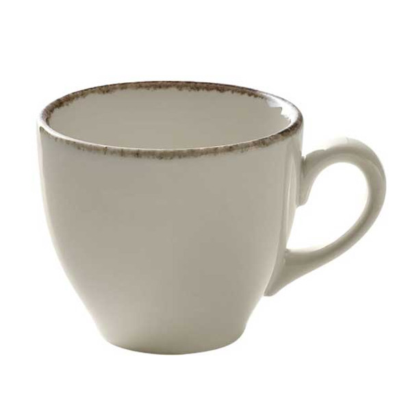 Libbey 803522241000403 Soulmate 7 oz. Cup, Tan Rim - 6/Case