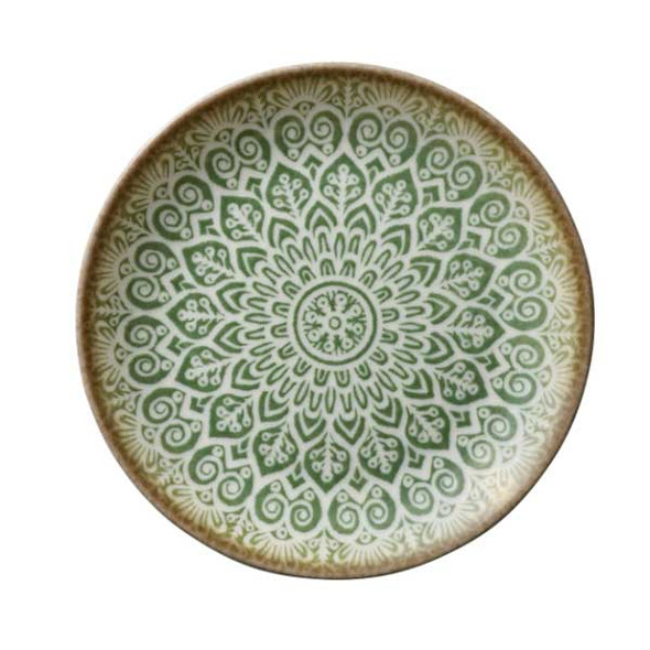 Libbey 803122141000401 Soulmate 8" Round, Coupe Plate, Jade - 6/Case