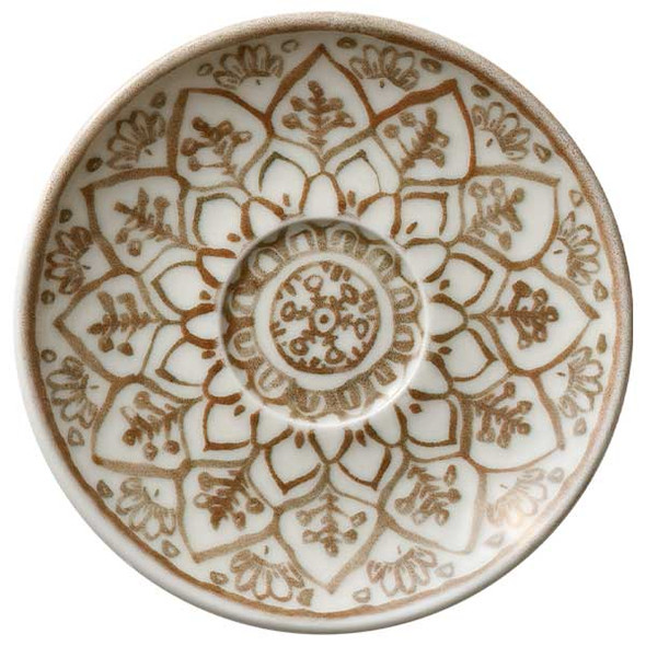 Libbey 803690941000402 Soulmate 4-1/2" Round Saucer, Sienna