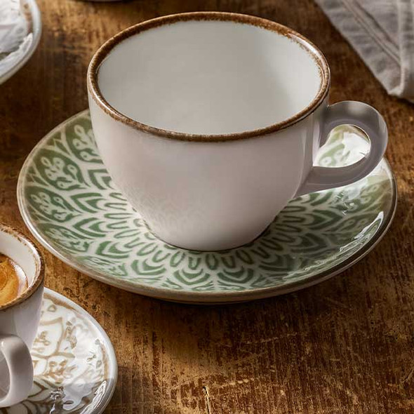 Libbey 803692241000401 Soulmate 5-3/4" Round Saucer, Jade