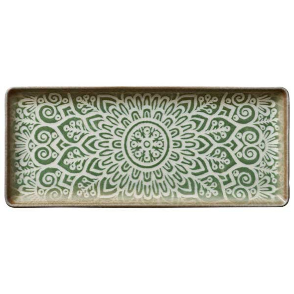 Libbey 803213541000401 Soulmate 13" Rectangular Platter, Jade