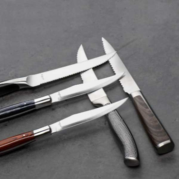 Libbey 201 2832 Frontier 9-1/4" Steak Knife w/Pointed Tip, SS - 12/Case