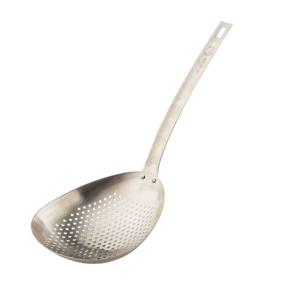 Tablecraft 12830 14 oz. Scoop Colander, Stainless Steel
