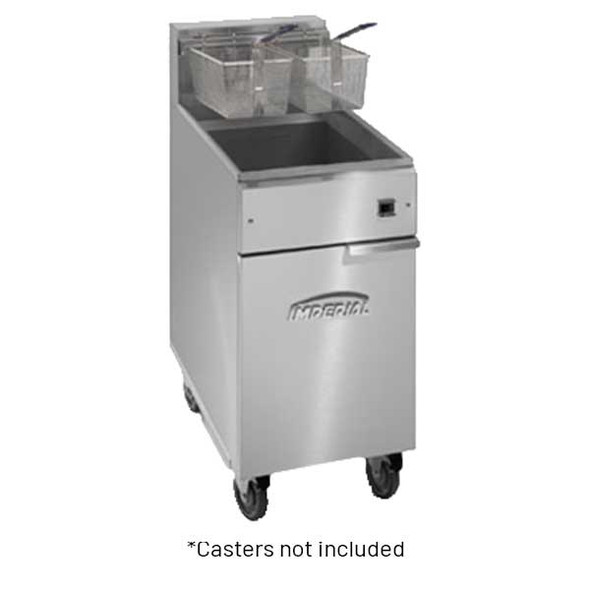 Imperial IFS-40-E Pro Series 40 lb. Electric Fryer, Floor Model, 14kW