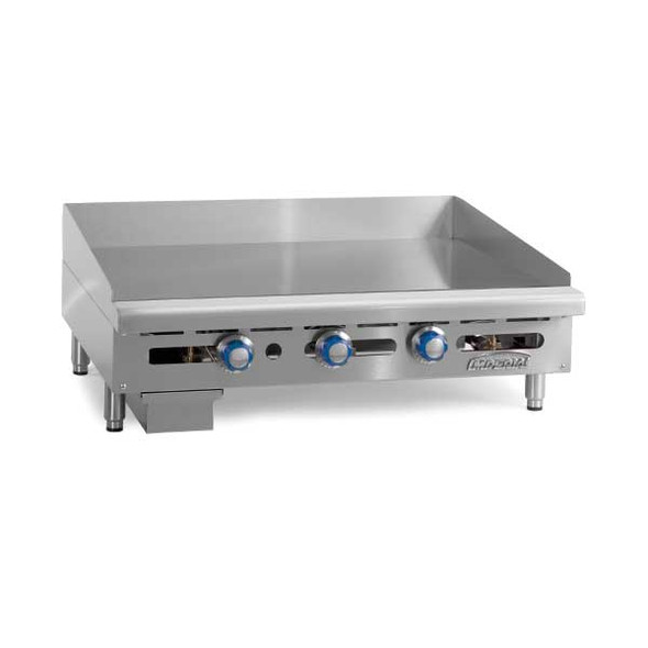 Imperial ITG-24 Pro Series 24" Gas Thermostatic Griddle, 2 Burner, 60,000 BTU