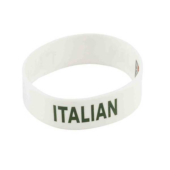 Tablecraft 13078 "Italian" Bottle Band, White, Silicone