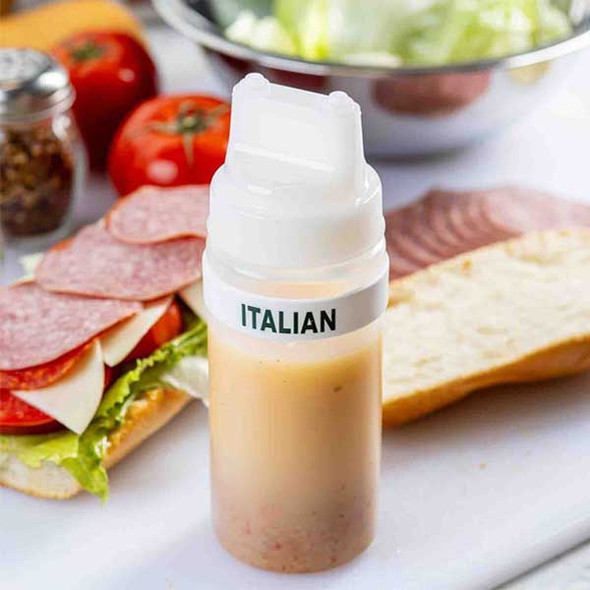 Tablecraft 13078 "Italian" Bottle Band, White, Silicone