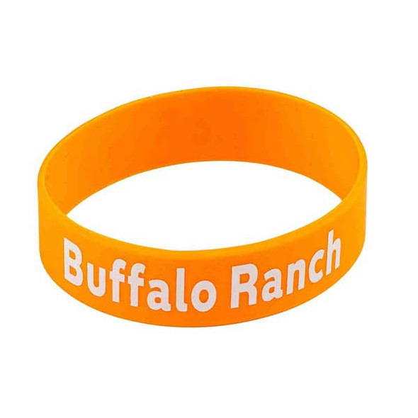 Tablecraft 13085 "Buffalo Ranch" Bottle Band, Orange, Silicone