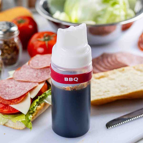 Tablecraft 13087 "BBQ" Bottle Band, Burgundy, Silicone
