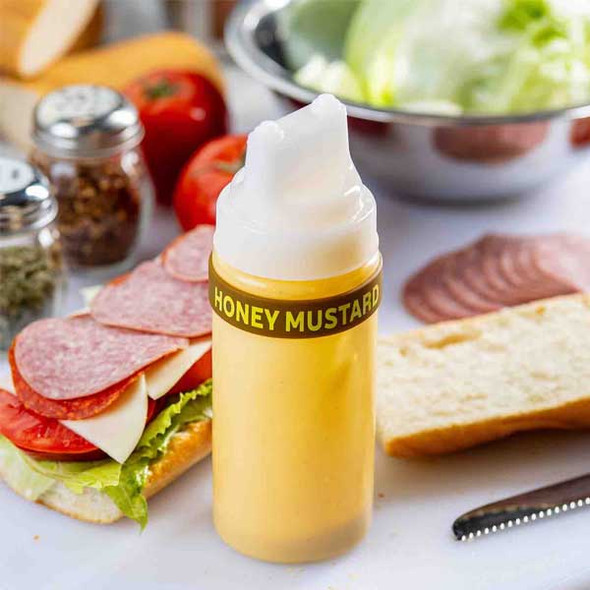 Tablecraft 13089 "Honey Mustard" Bottle Band, Olive Green, Silicone